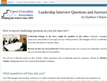 Tablet Screenshot of leadershipinterviewquestions.com